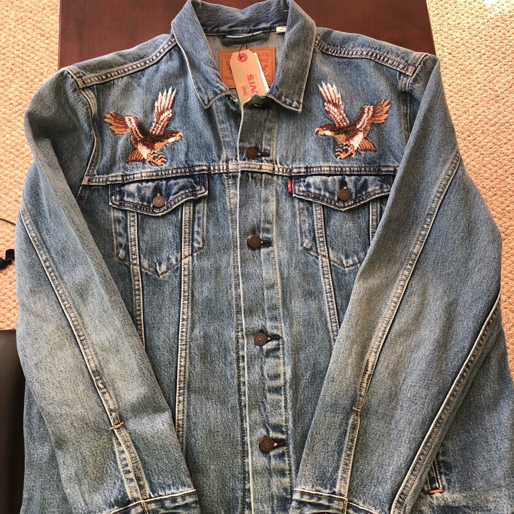 ***SOLD***Levis japan embroidered jean jacket
